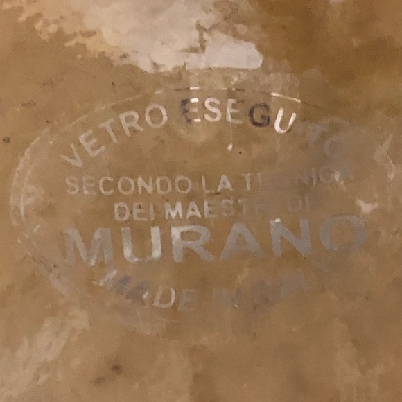 Murano Glass bowl or dish in an iridescent amber - Picture 10 of 10